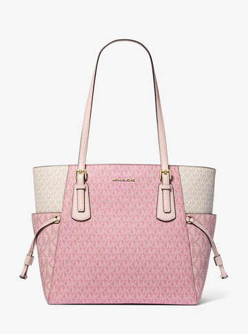 Voyager Large Color-Block Signature Logo Tote Bag Pwd Blsh Mlt Pwd Blsh Mlt