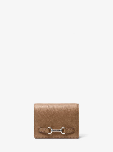 Carson Small Pebbled Leather Wallet Driftwood Driftwood