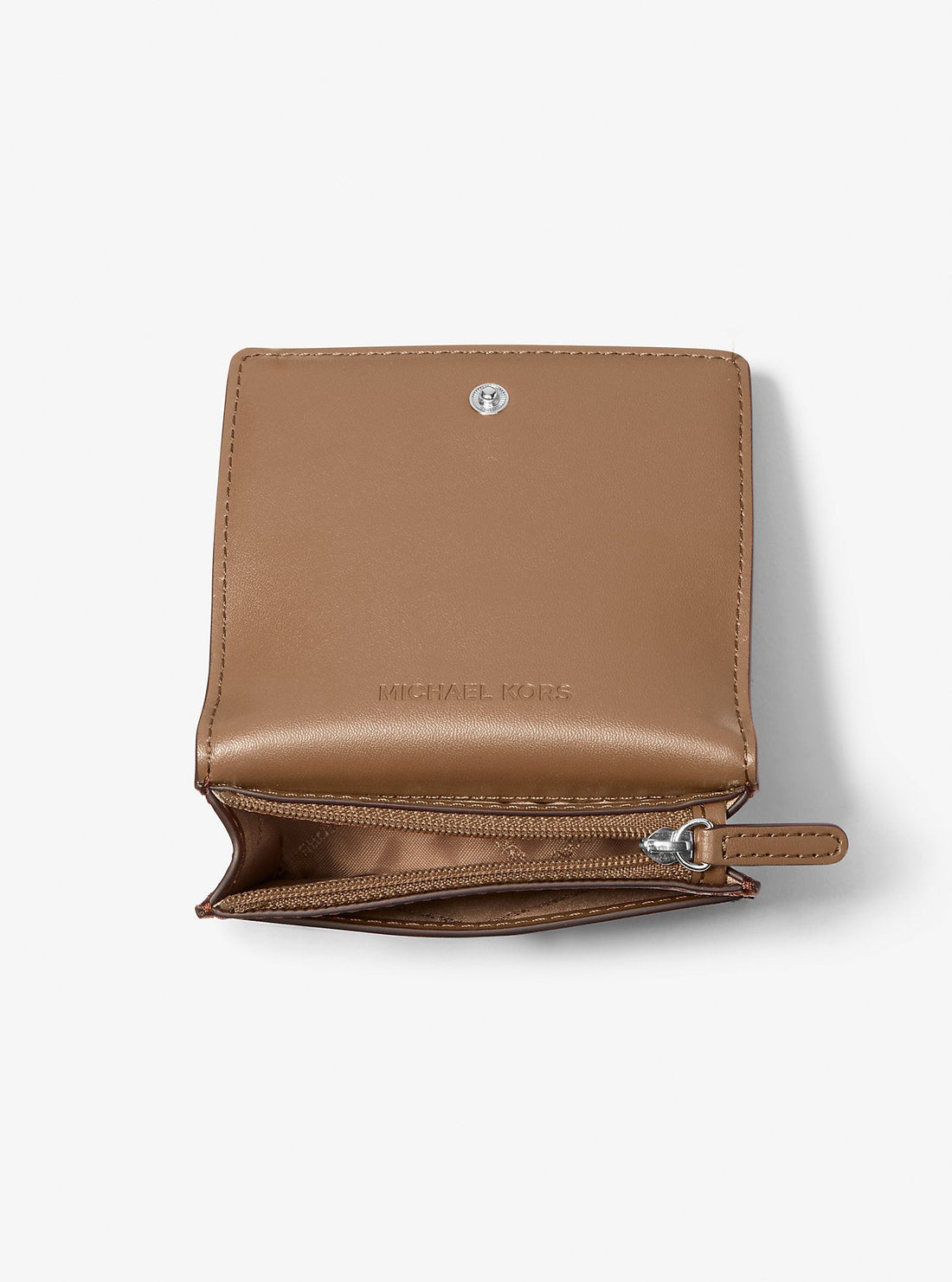 Carson Small Pebbled Leather Wallet Driftwood Driftwood