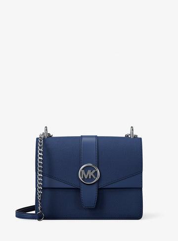 Greenwich Small Saffiano Leather Crossbody Bag Galaxy Blue Galaxy Blue