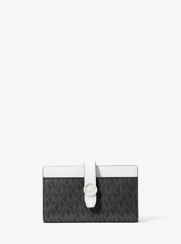 Greenwich Medium Signature Logo Wallet Black Combo Black Combo