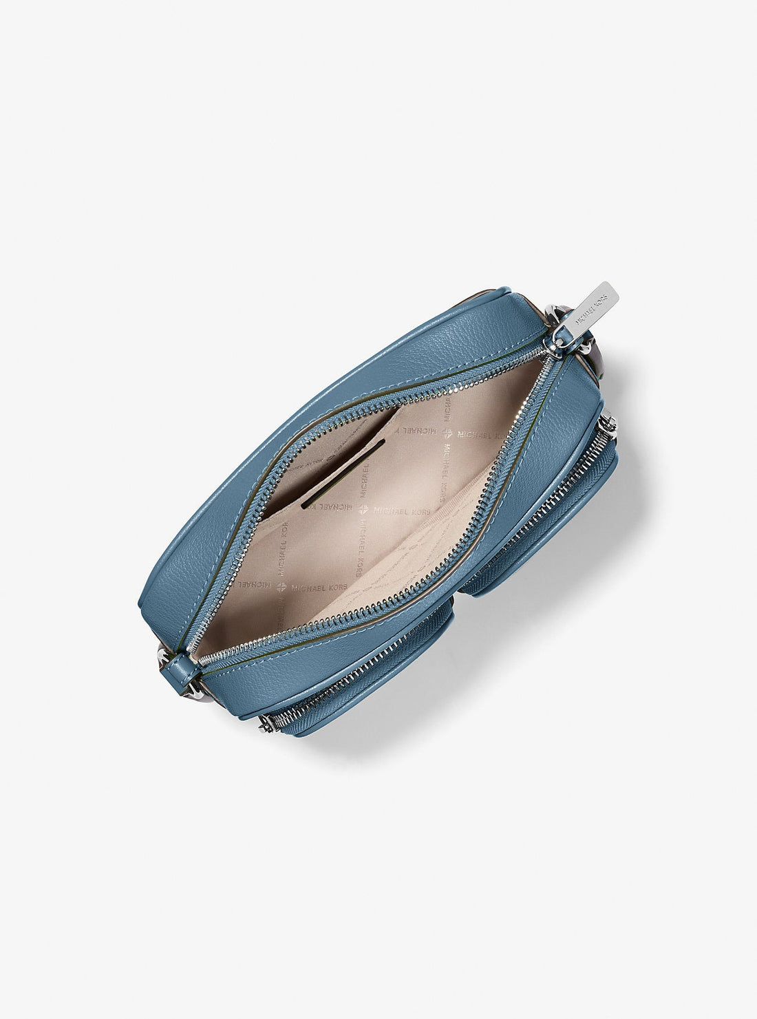 Jet Set Leather Medium Crossbody Bag with Case for Apple Airpods Pro® Cornflower Cornflower