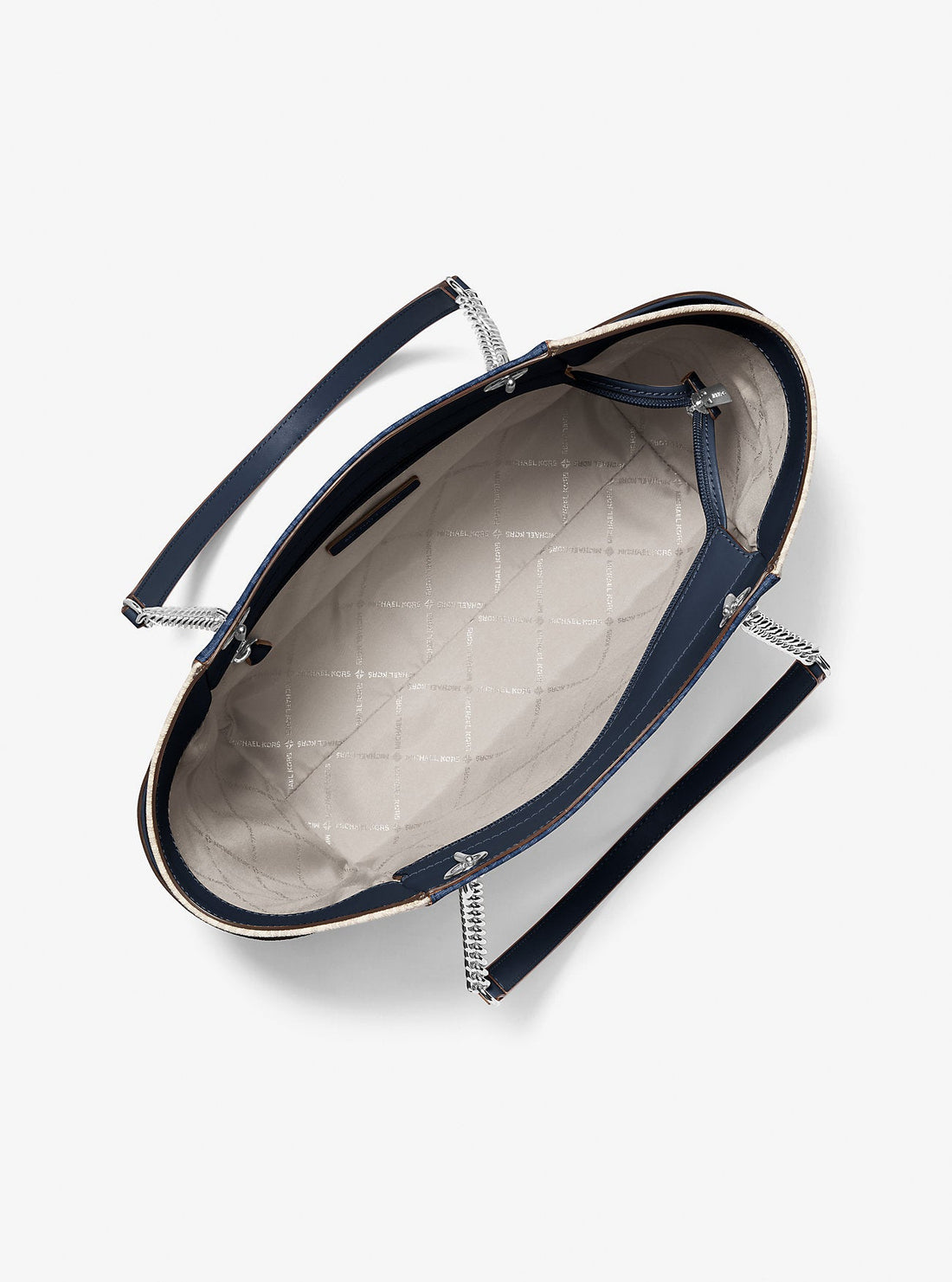 Jet Set Large Color-Block Signature Logo Shoulder Bag Admirl Multi Admirl Multi