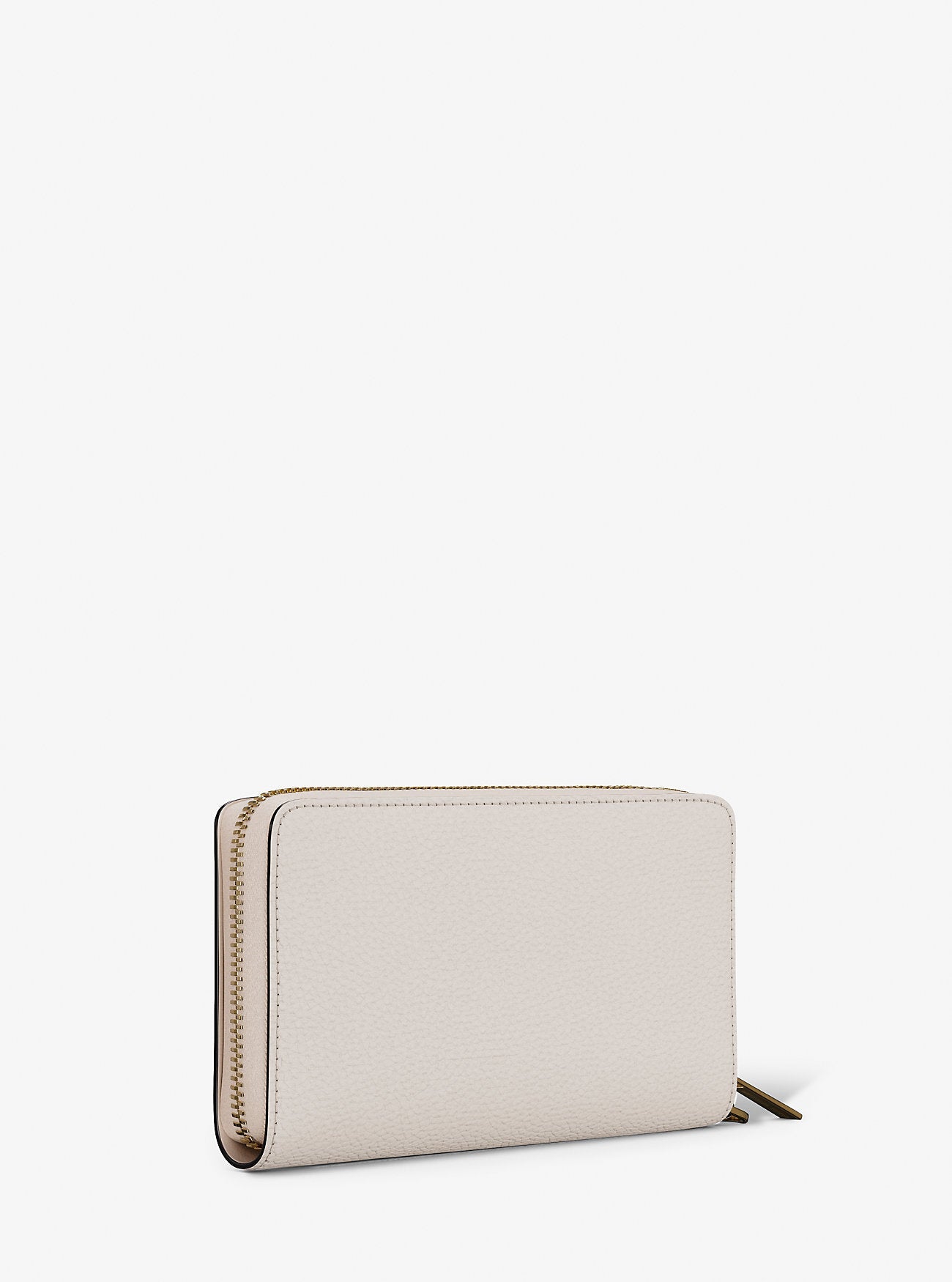 Large Pebbled Leather Smartphone Wristlet Lt Cream Lt Cream