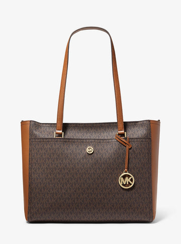 Maisie Large Logo 3-in-1 Tote Bag Brown Brown