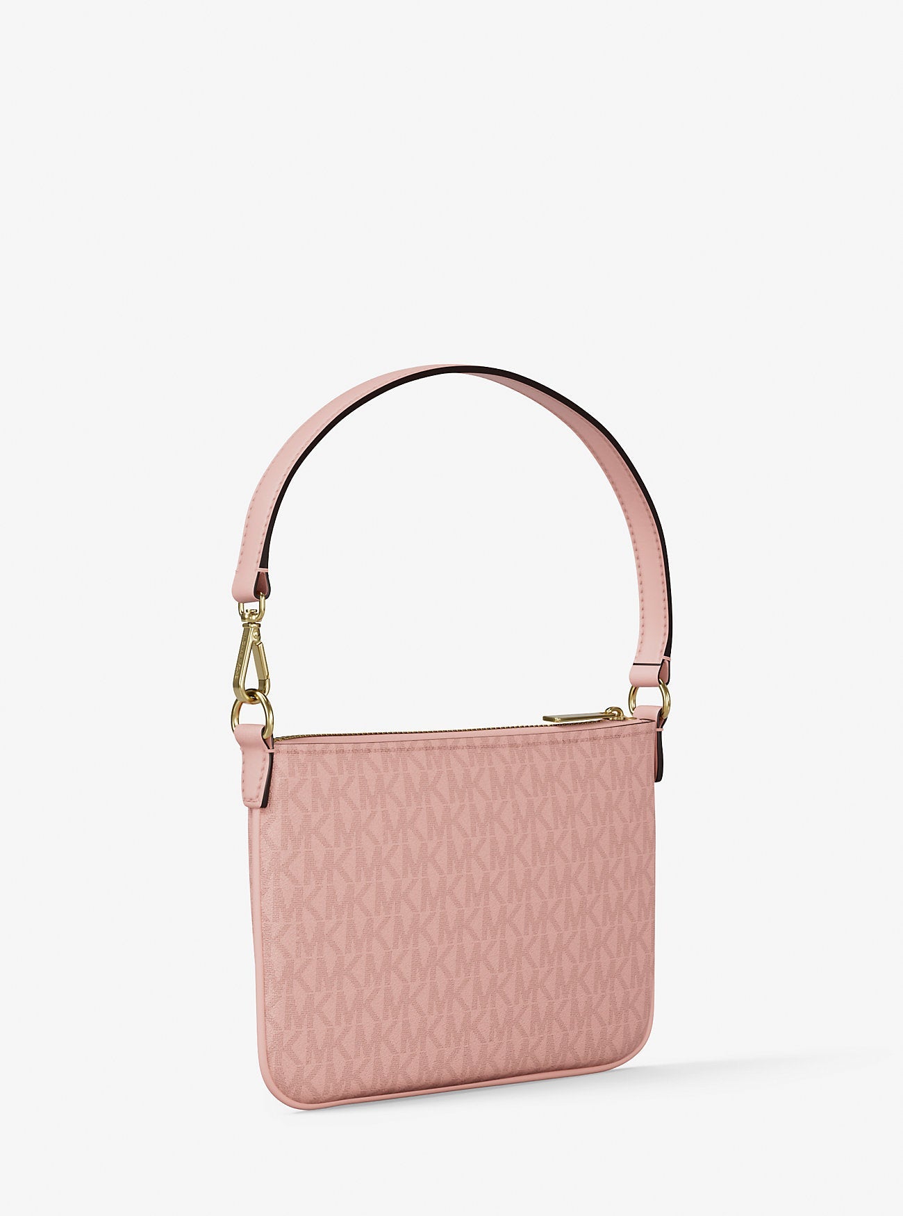 Jet Set Small Signature Logo Convertible Wristlet Powder Blush Powder Blush