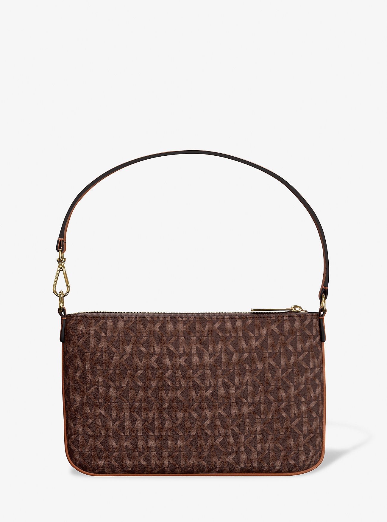 Jet Set Small Signature Logo Convertible Wristlet Brown Brown