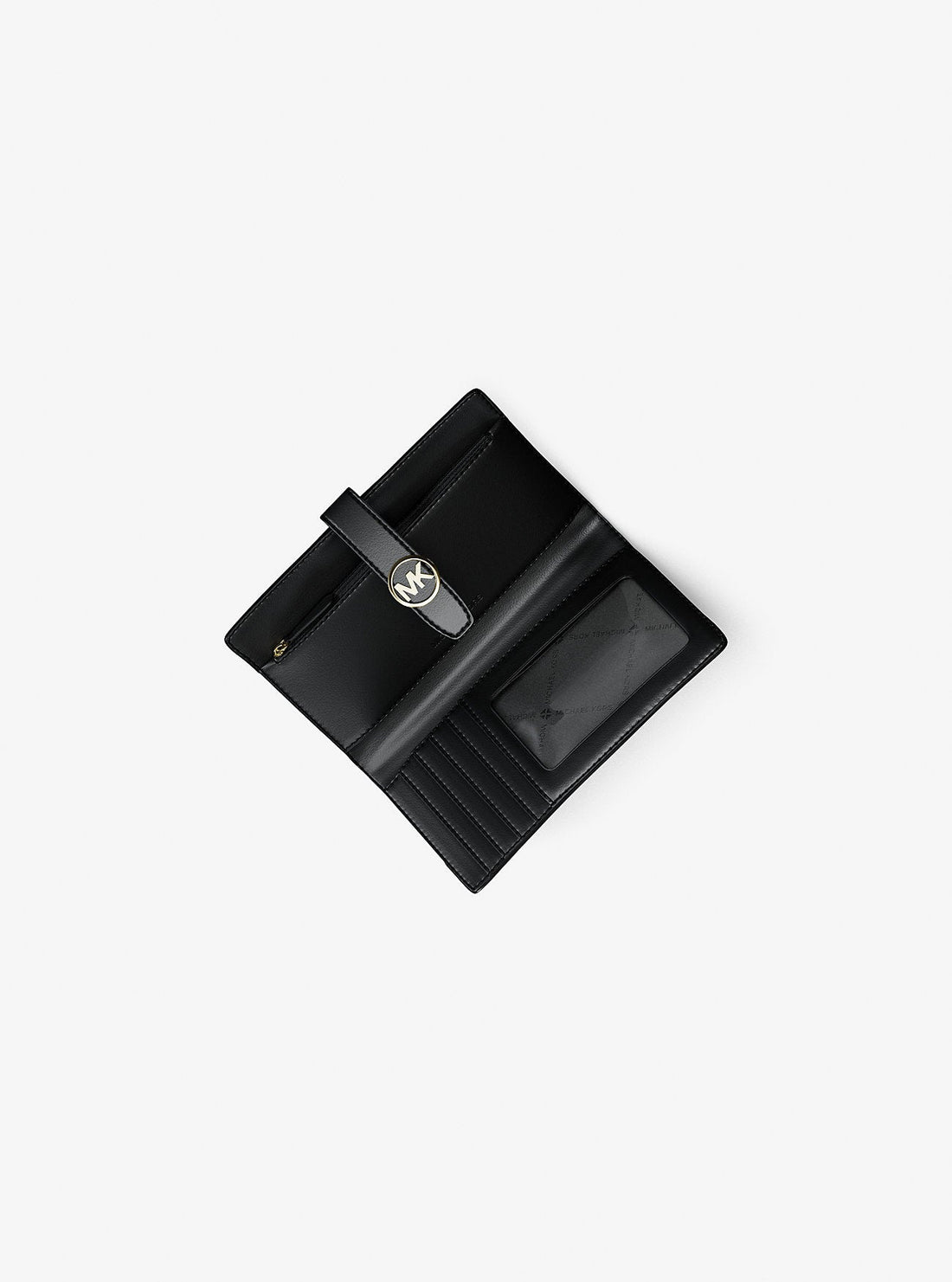 Greenwich Medium Saffiano Leather Wallet Black Black