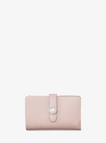 Greenwich Medium Saffiano Leather Wallet Pwd Blsh Mlt Pwd Blsh Mlt