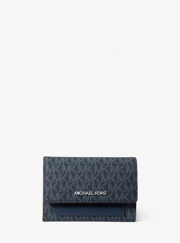 Jet Set Medium Signature Logo 2-in-1 Wallet Admiral Admiral