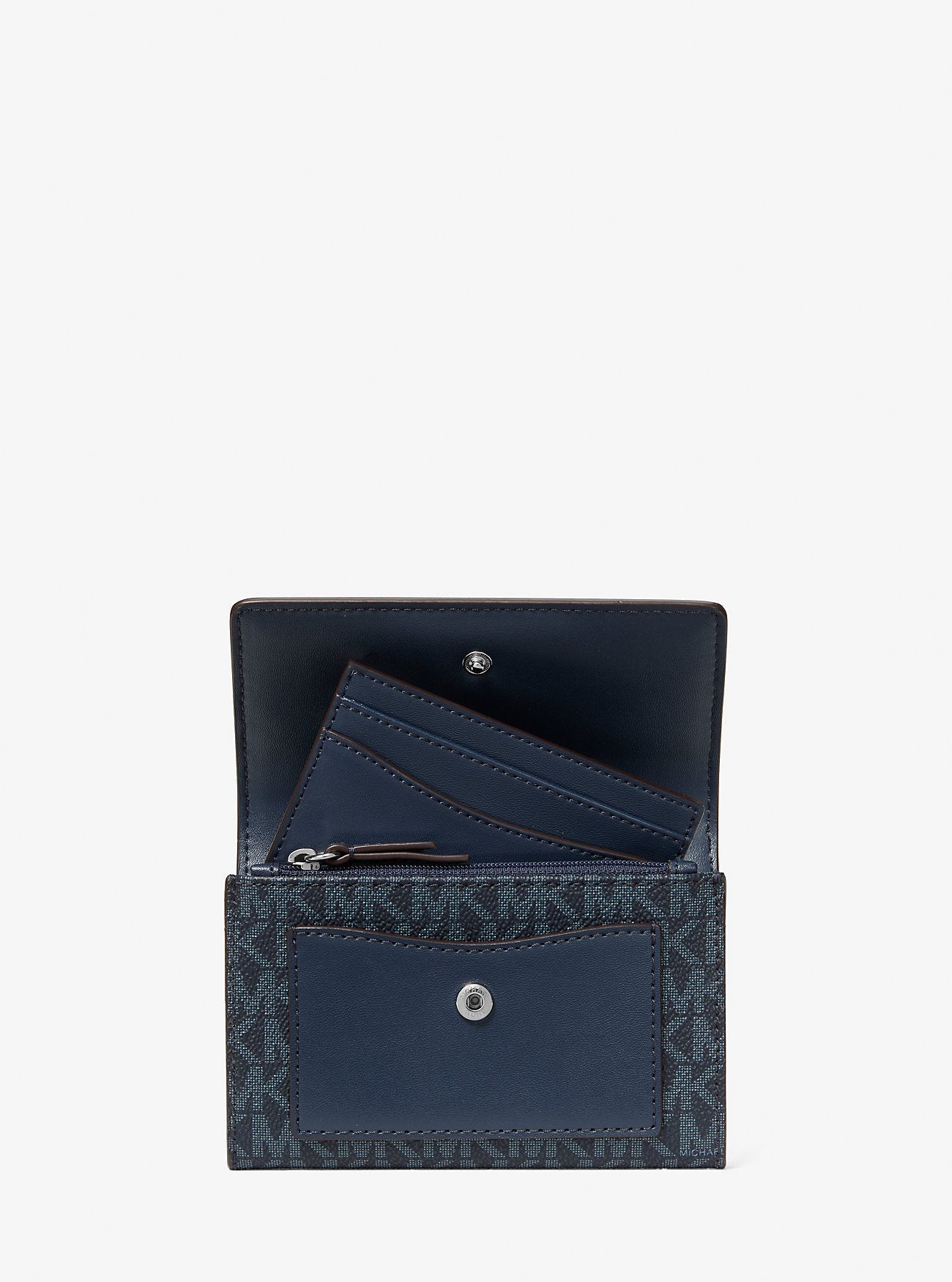 Jet Set Medium Signature Logo 2-in-1 Wallet Admiral Admiral