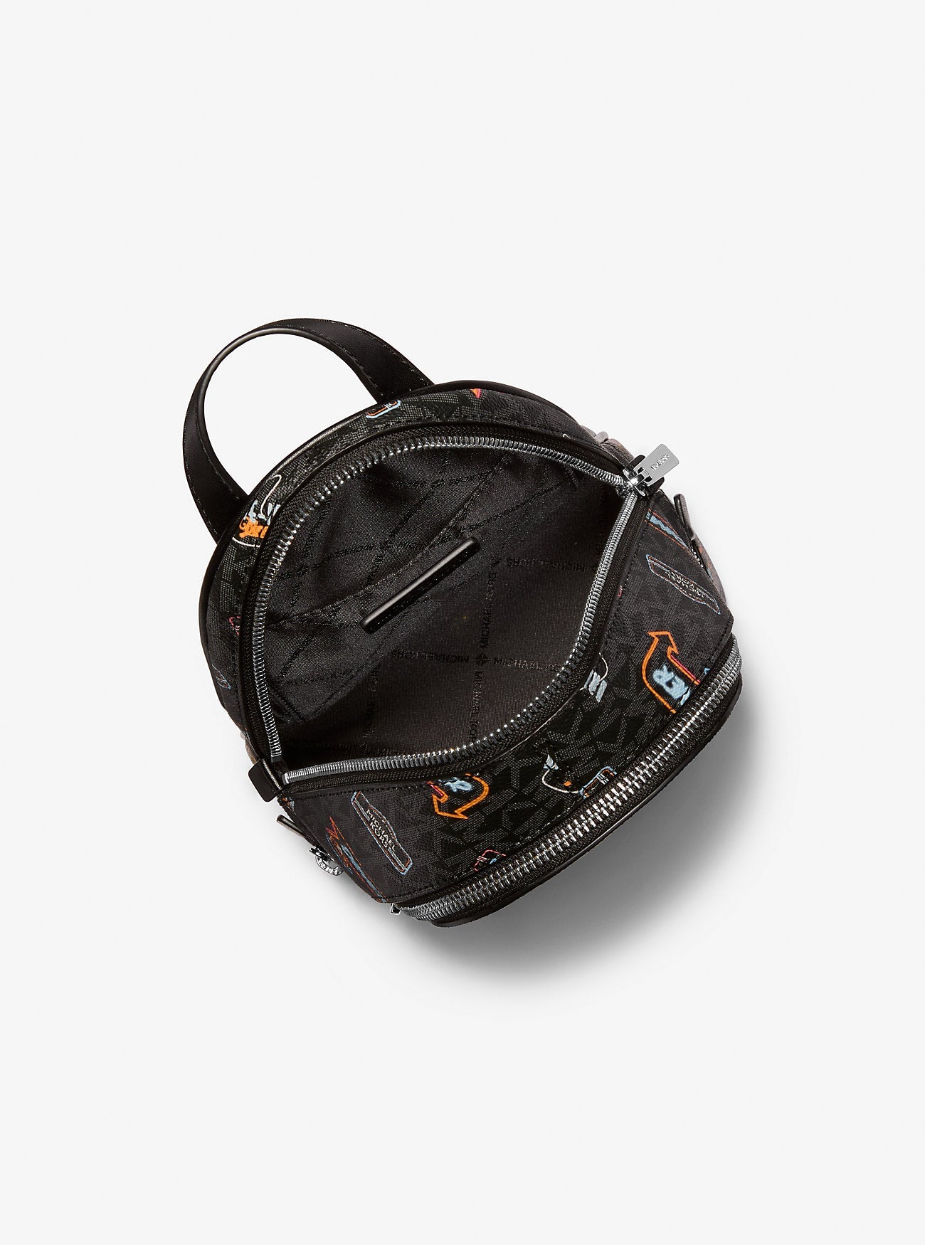 Rhea Extra-Small Printed Signature Logo Backpack Black Black