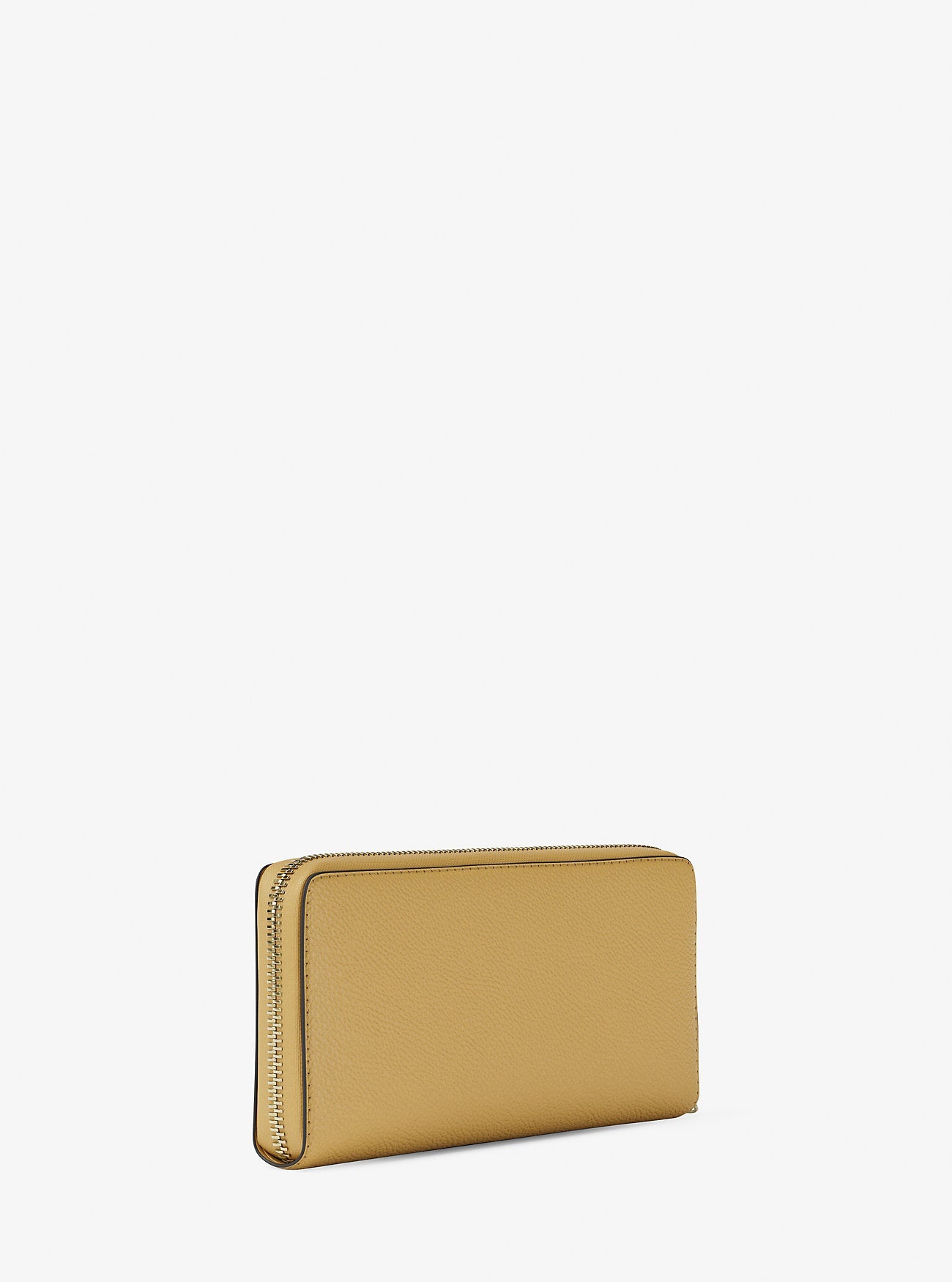 Jet Set Travel Large Pebbled Leather Wristlet Honey Honey