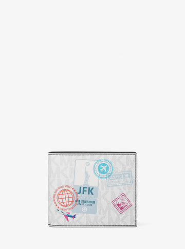 Cooper Embellished Signature Logo Billfold Wallet Bright Wht Bright Wht