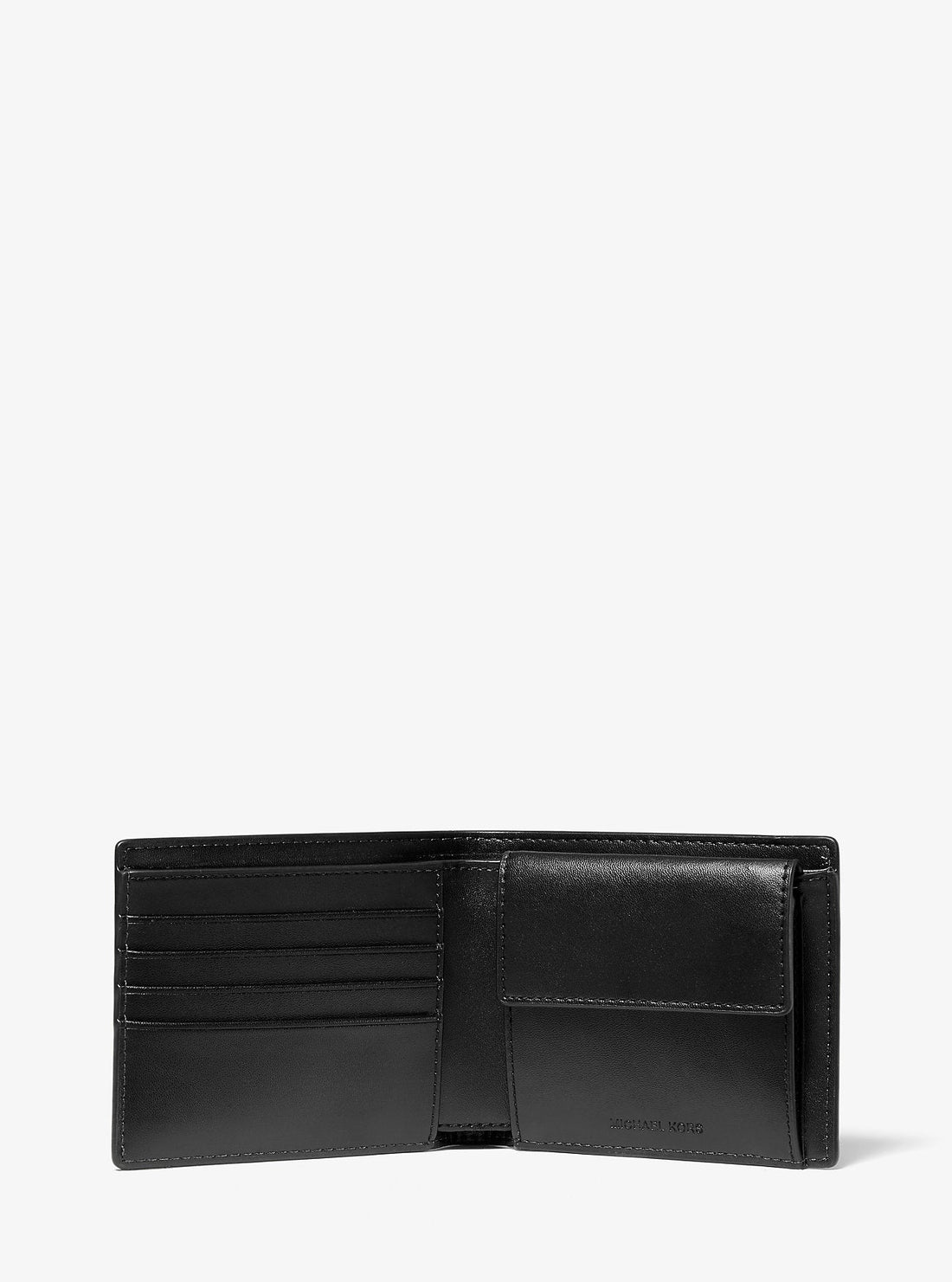 Cooper Logo Billfold Wallet With Coin Pouch Black Black