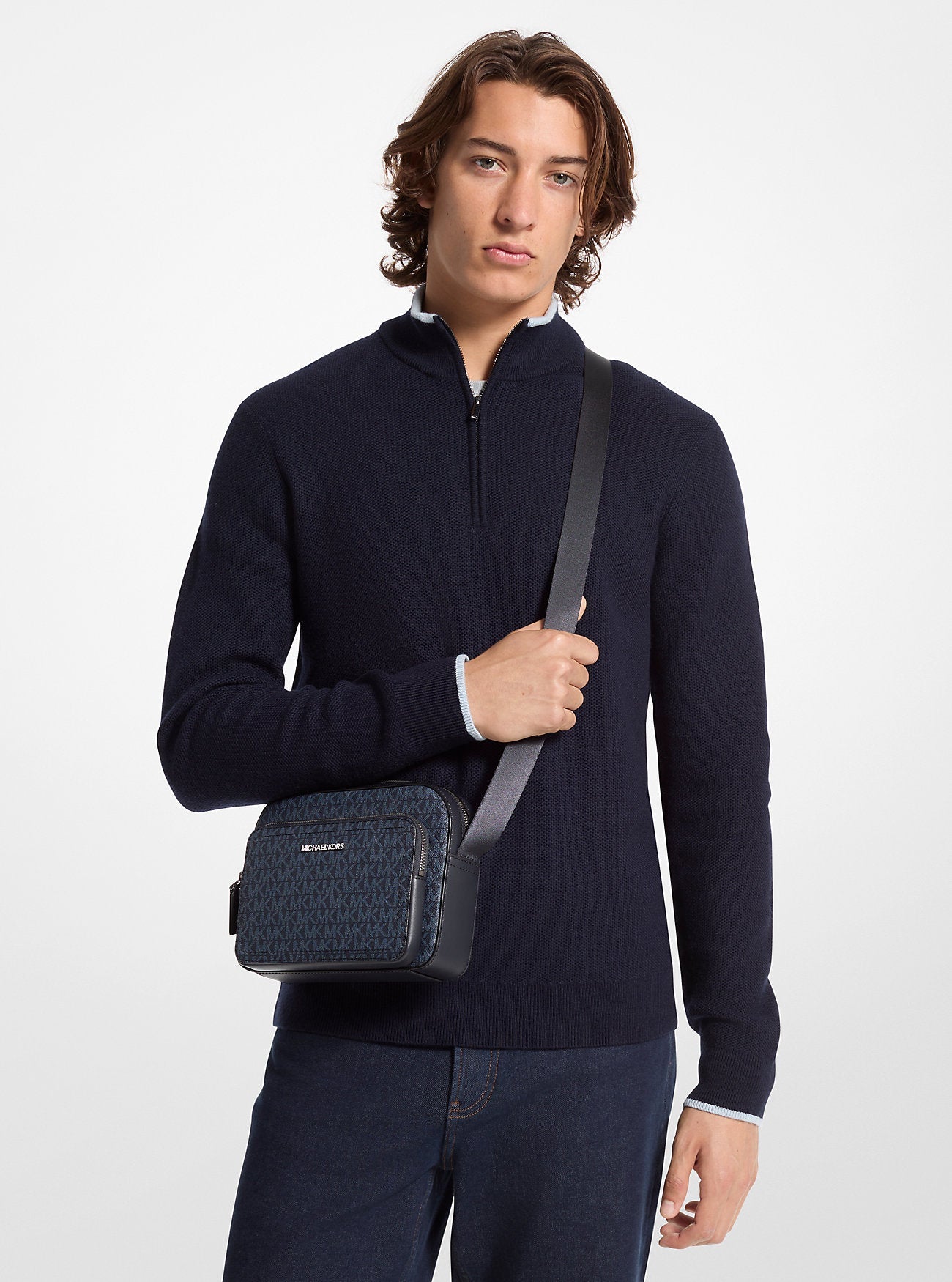 Cooper Signature Logo Utility Crossbody Bag Admrl-Plblue Admrl-Plblue