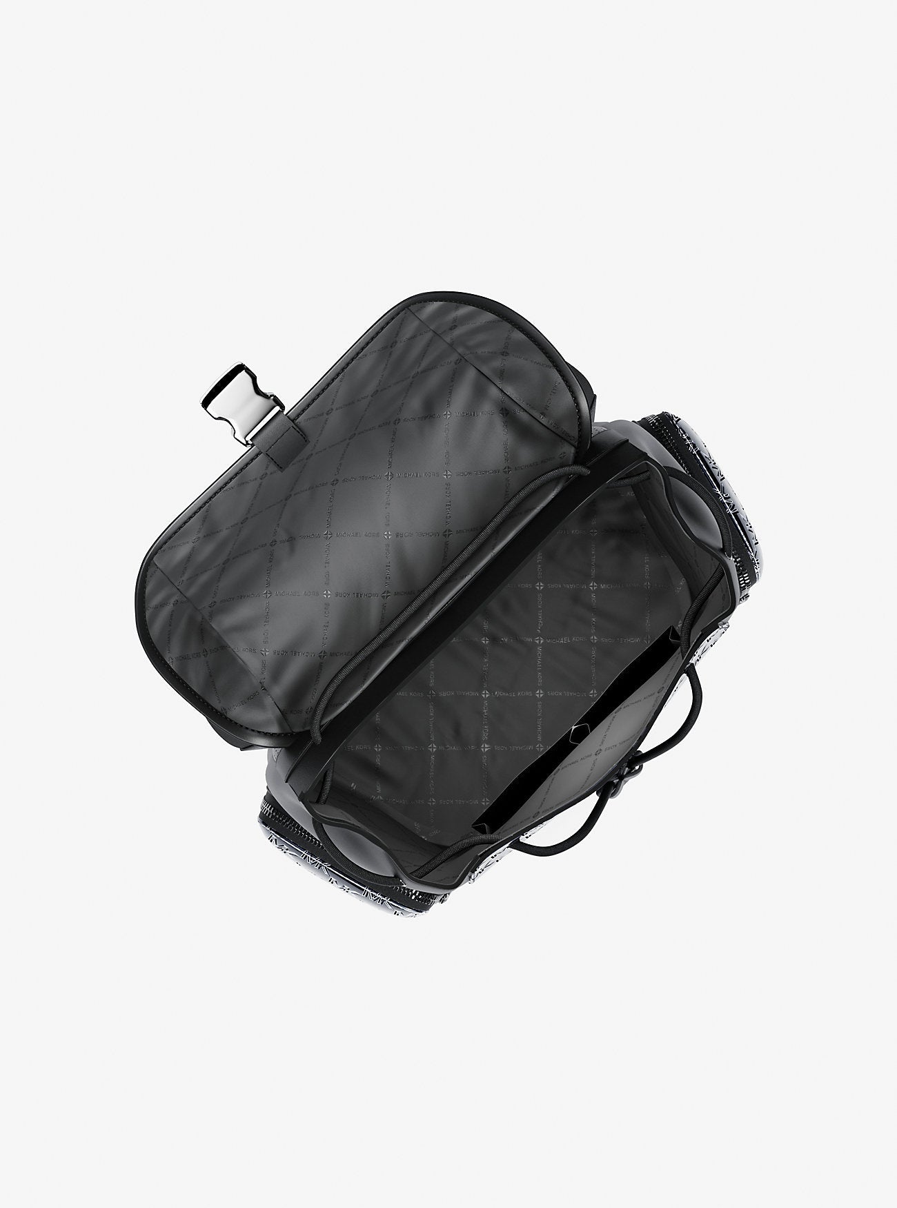 Cooper Medium Metallic Logo Debossed Backpack Navy Navy