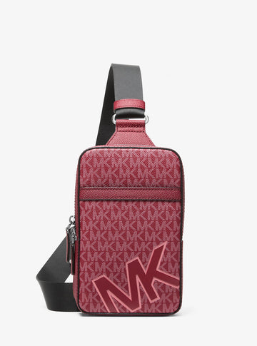 Cooper Medium Signature Logo Sling Pack Cherry Cherry