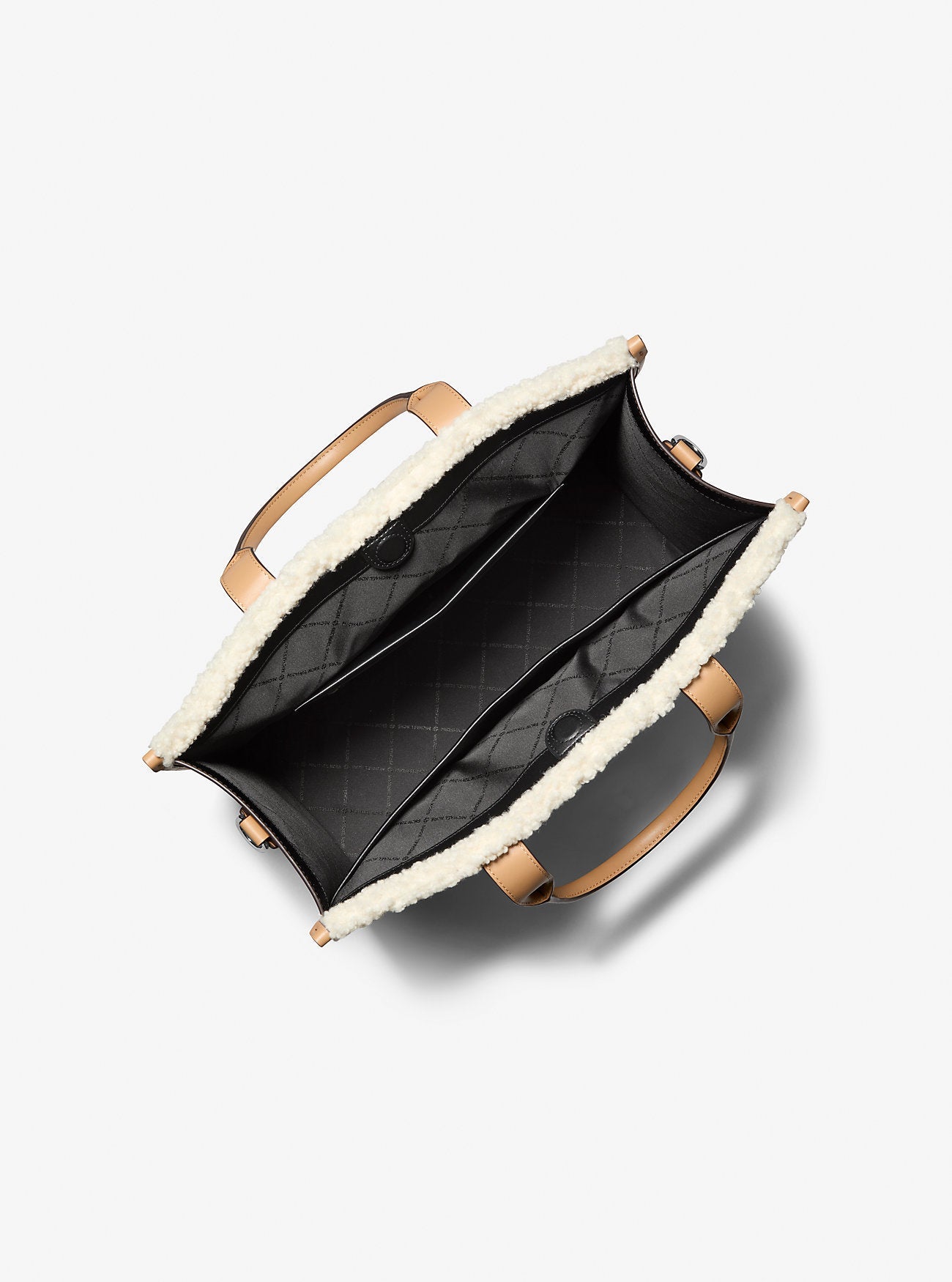 Cooper Medium Sherpa Convertible Tote Bag Peanut Peanut