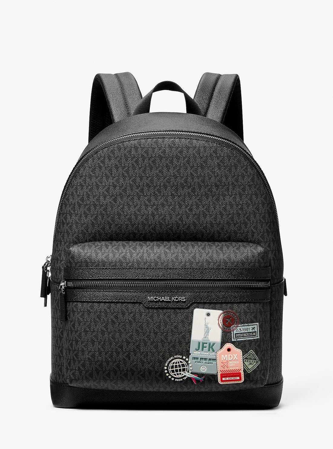 Embellished Medium Cooper Signature Logo Backpack Black Black