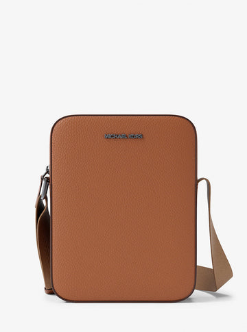 Cooper Logo Embossed Pebbled Leather Messenger Bag Luggage Luggage