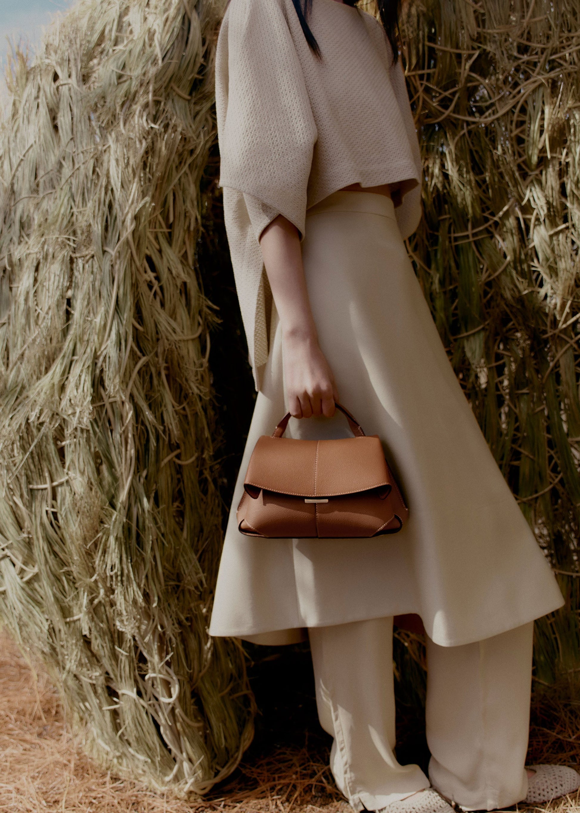 Polene Mokki Mini Textured Camel