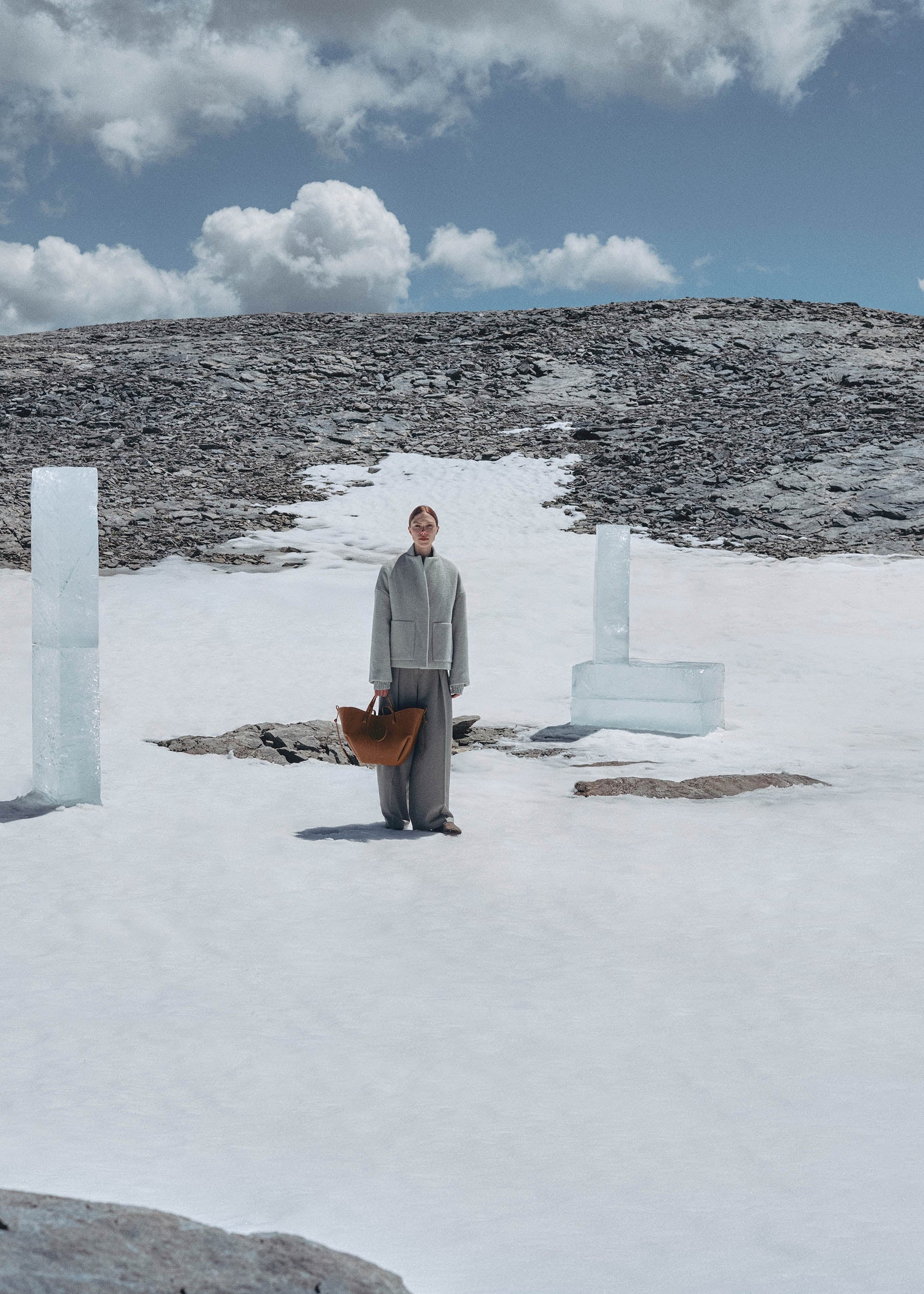 Polene Cyme Textured Camel