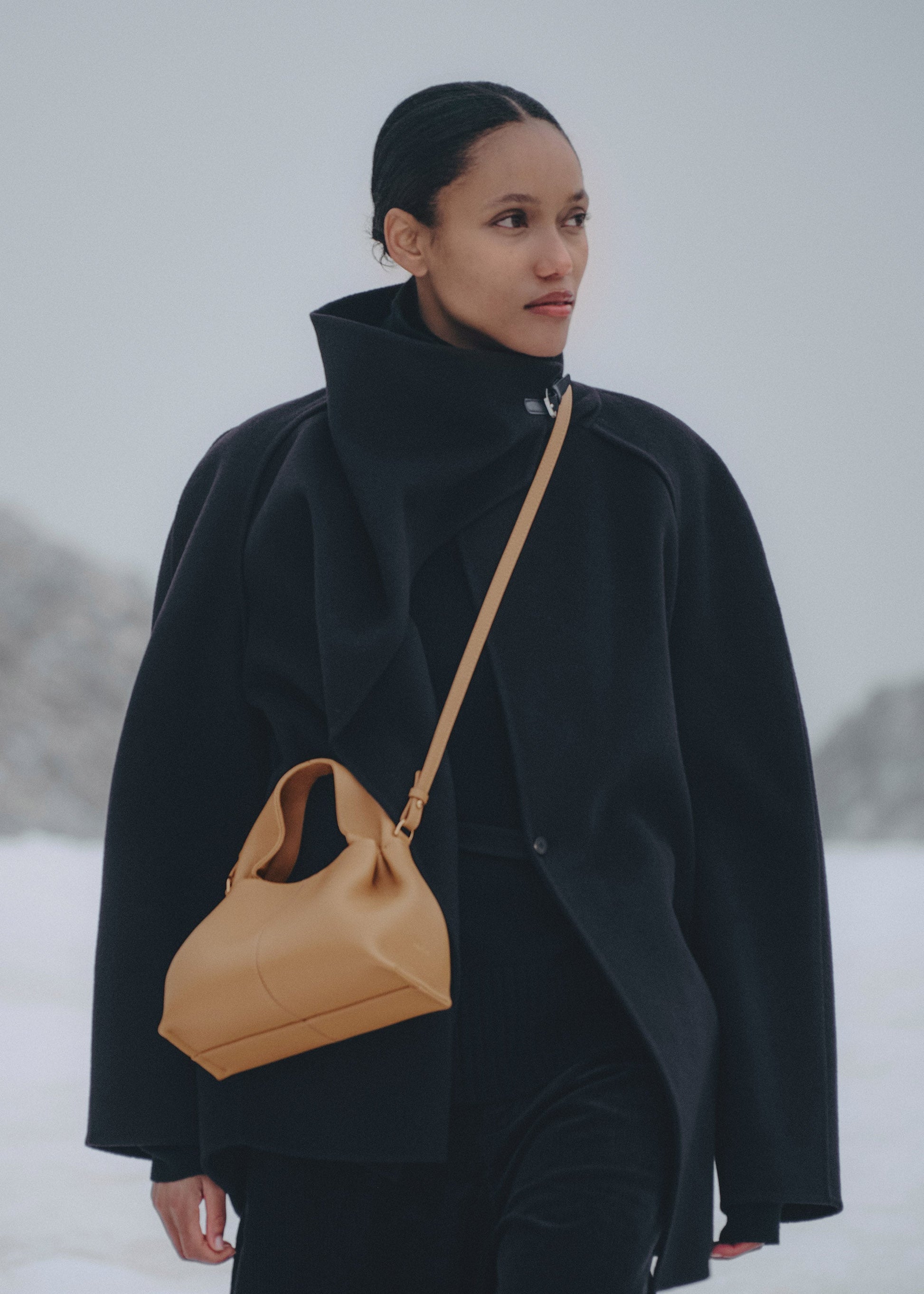 Polene Numero Neuf Mini Textured Ocher