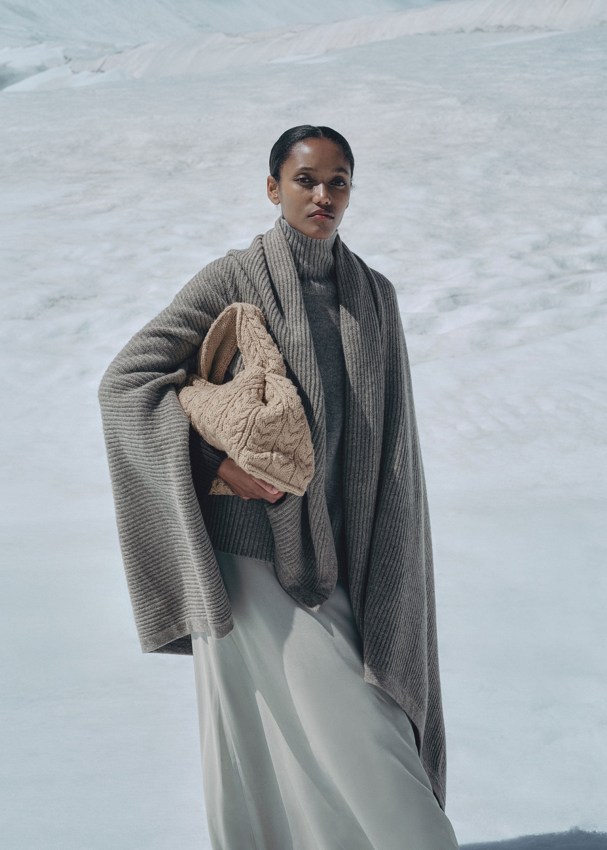 Polene Numero Neuf Large Merino Ecru