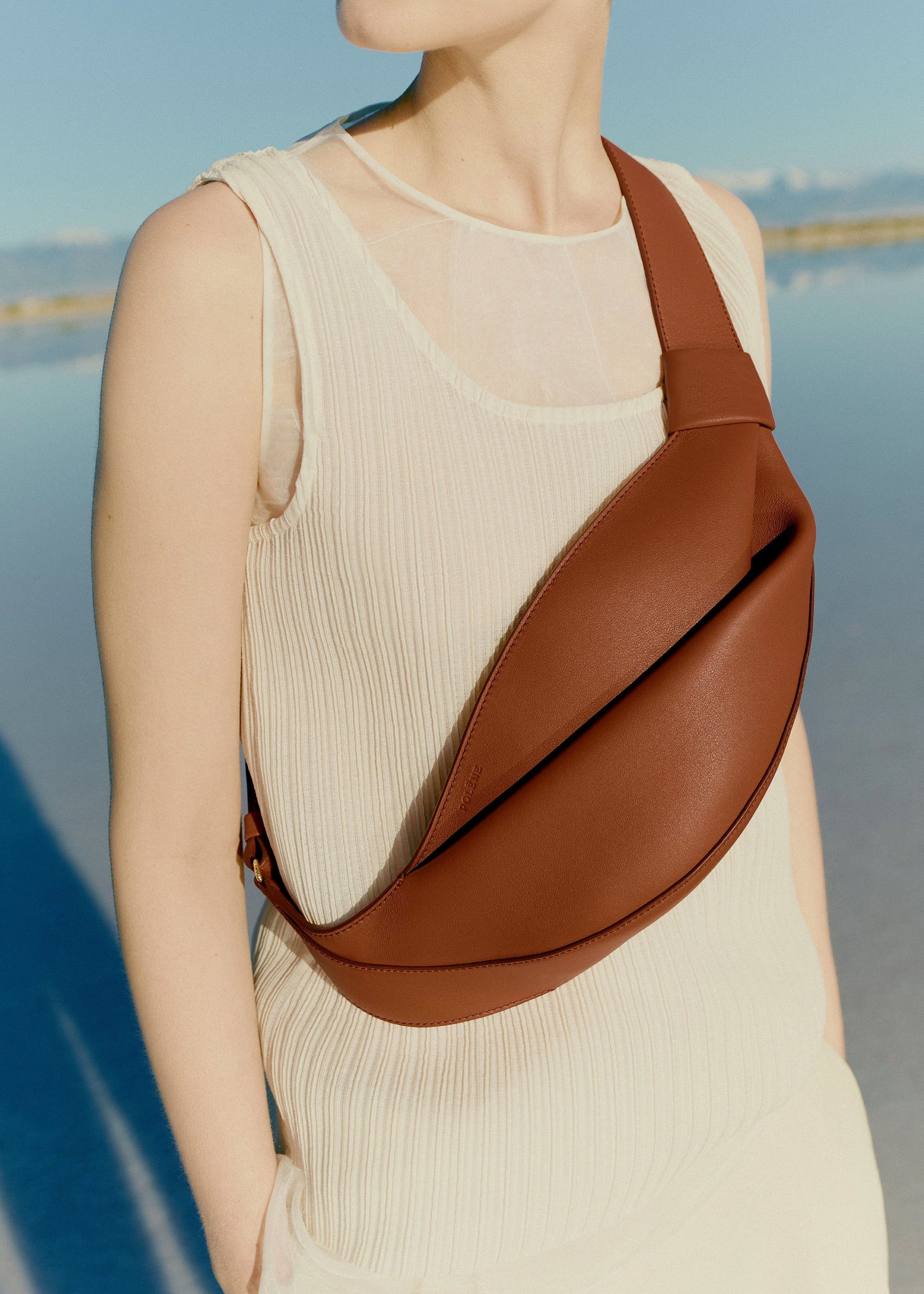 Polene Neyu Smooth Cognac