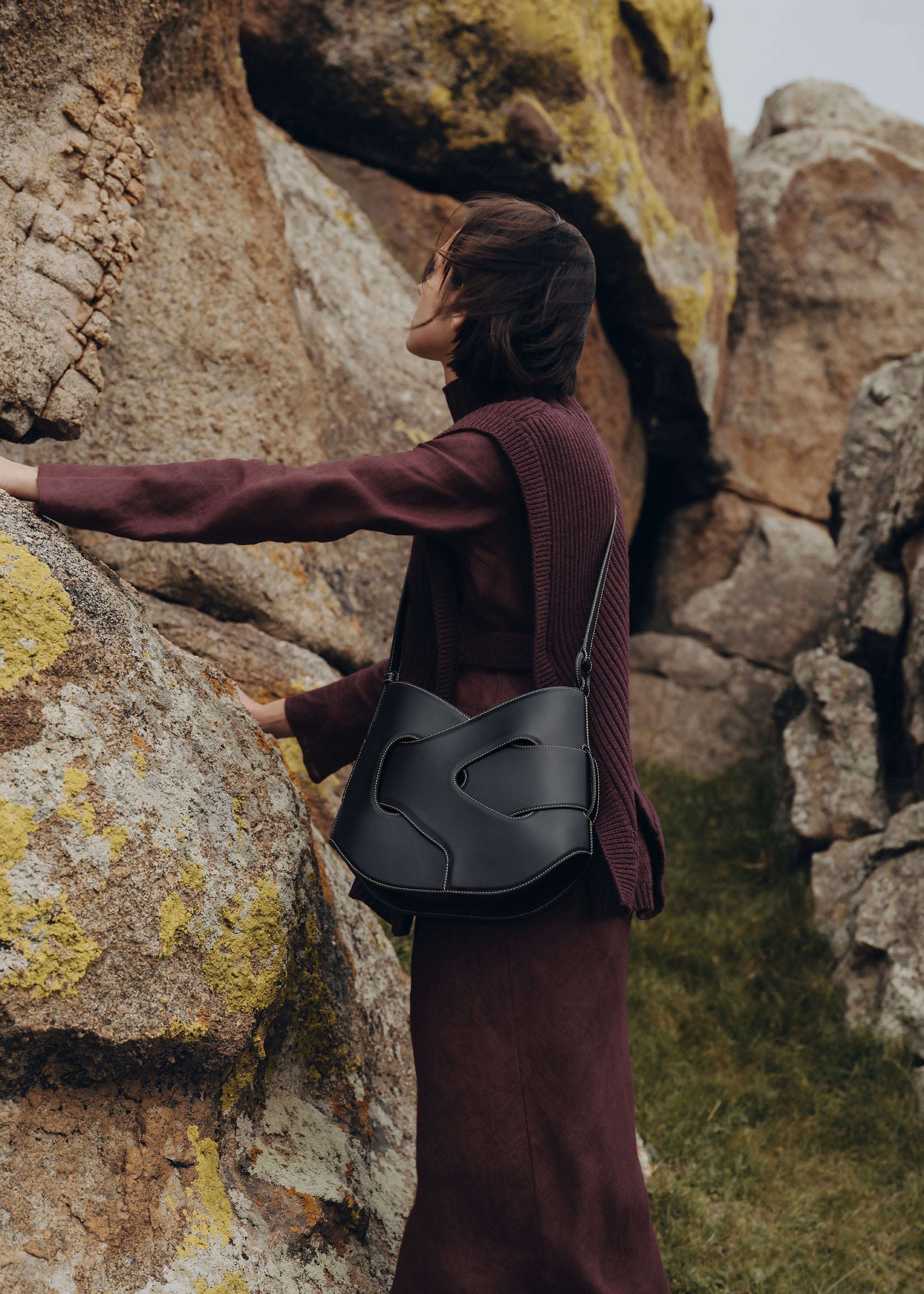 Polene Nodde Hobo Smooth Black