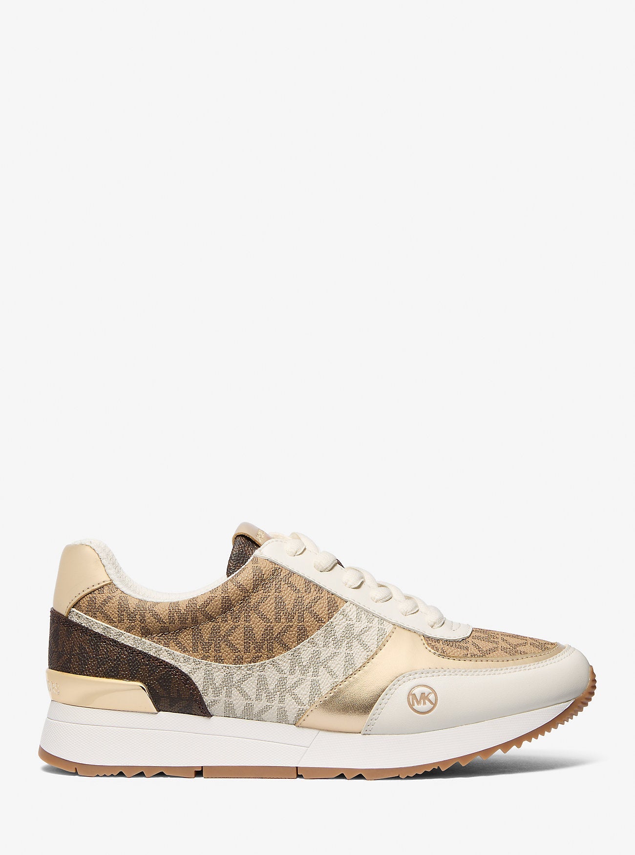 Andi Color-Block Signature Logo Trainer Cream Multi Cream Multi