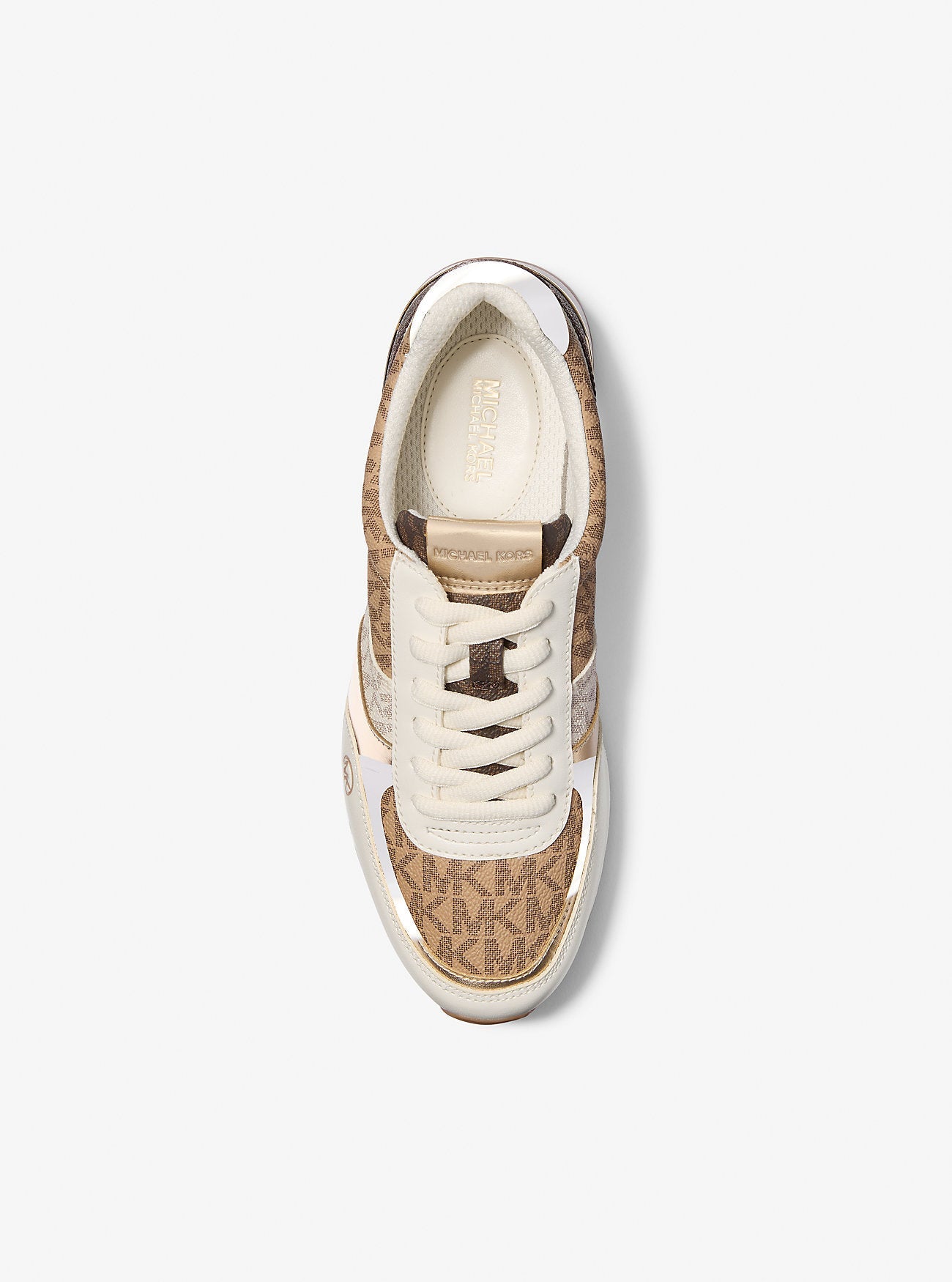 Andi Color-Block Signature Logo Trainer Cream Multi Cream Multi