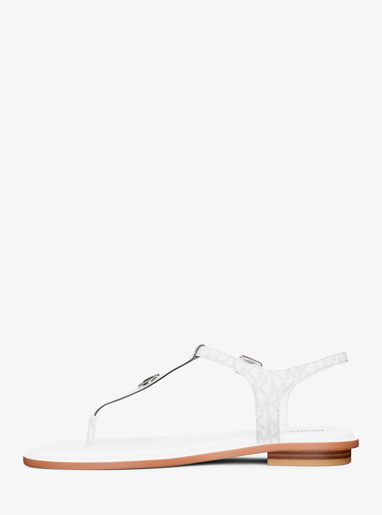 Mallory Signature Logo T-Strap Sandal Bright Wht Bright Wht