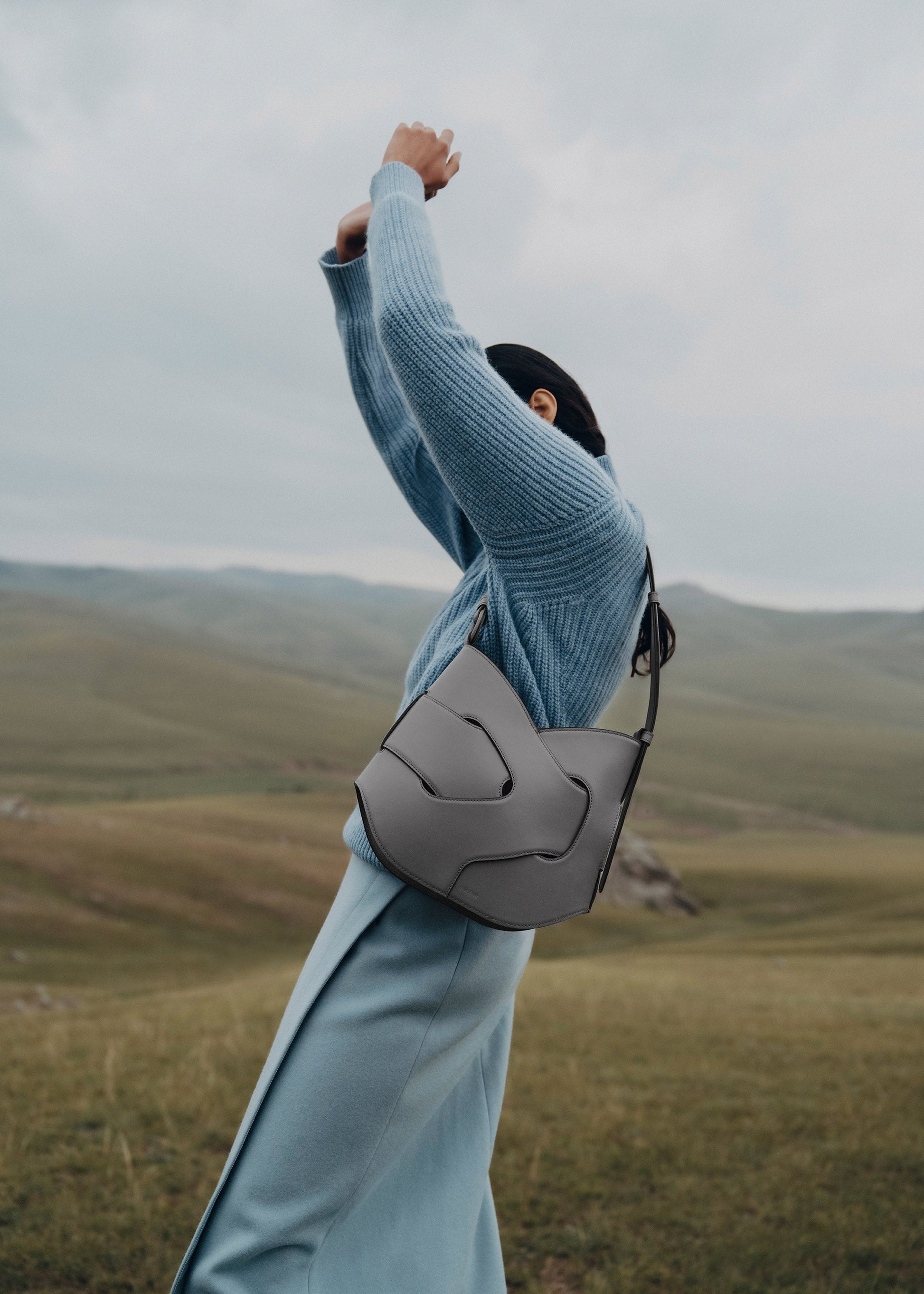 Polene Nodde Hobo Smooth Stone