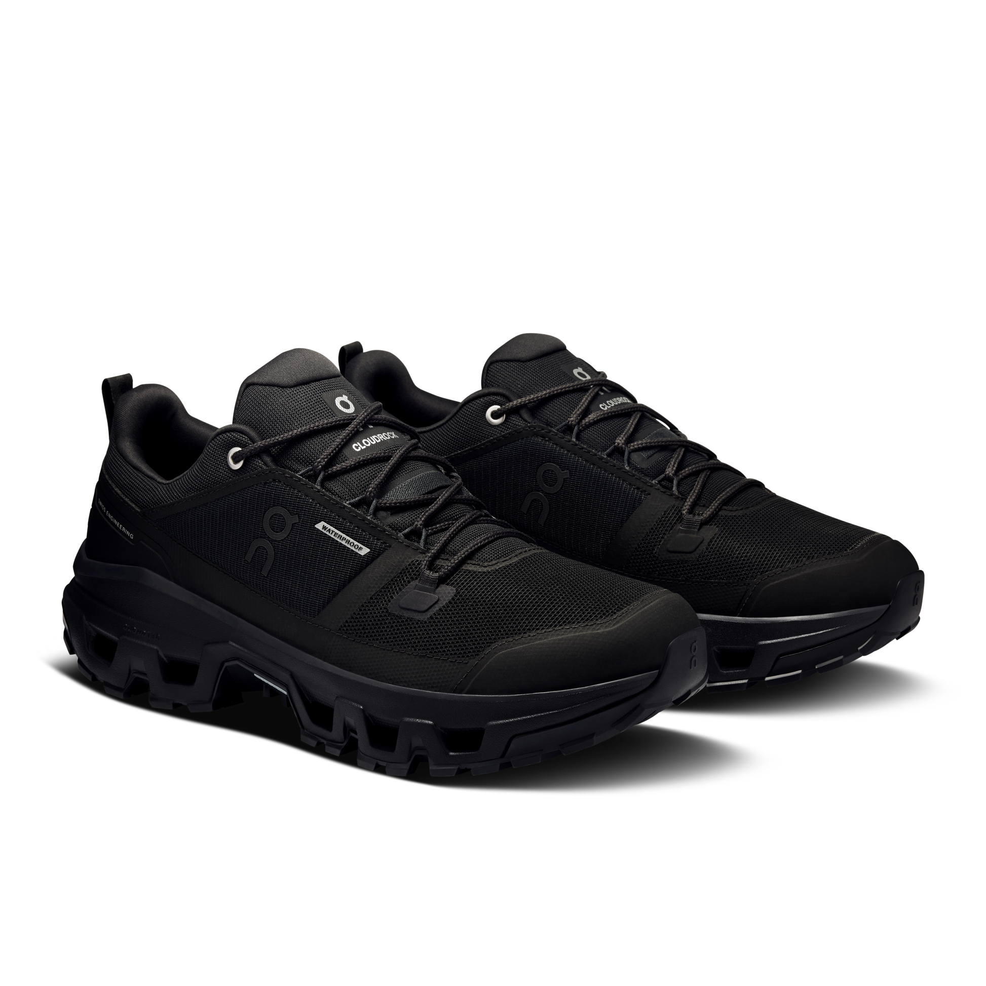 On Cloudrock Low Waterproof Black Black