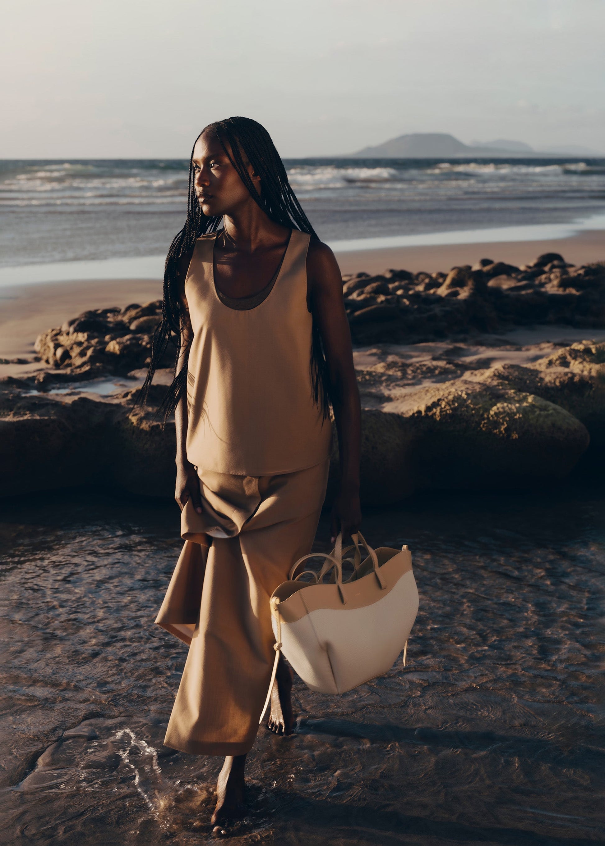 Polene Cyme Beige Canvas