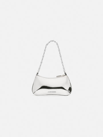 Jacquemus The Small Bisou Chaine Small Shoulder Bag Silver