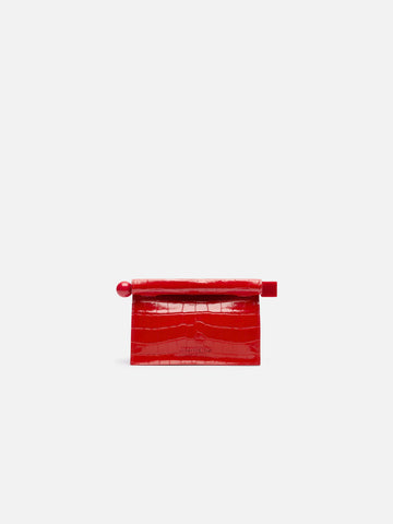 Jacquemus The Small Rond CarreClutch Mini Take-Away Pouch Bag Red