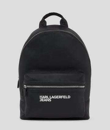 KarlLagerfeld Faux-Leather Backpack Black