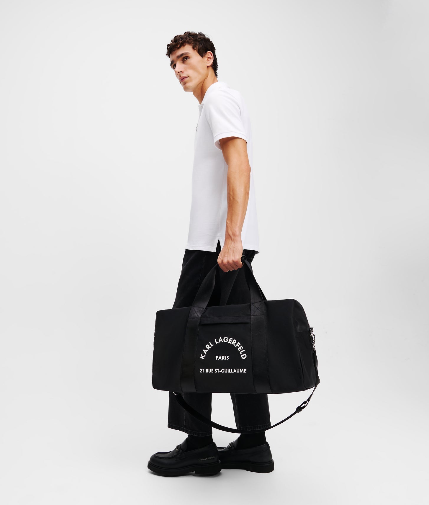 KarlLagerfeld Rue St-Guillaume Weekender Bag Black