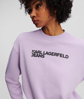 KarlLagerfeld Klj Box Logo Half-Moon Shoulder Bag Lavendula