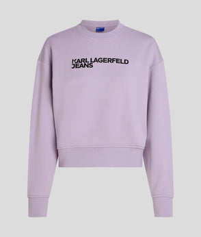 KarlLagerfeld Klj Box Logo Half-Moon Shoulder Bag Lavendula