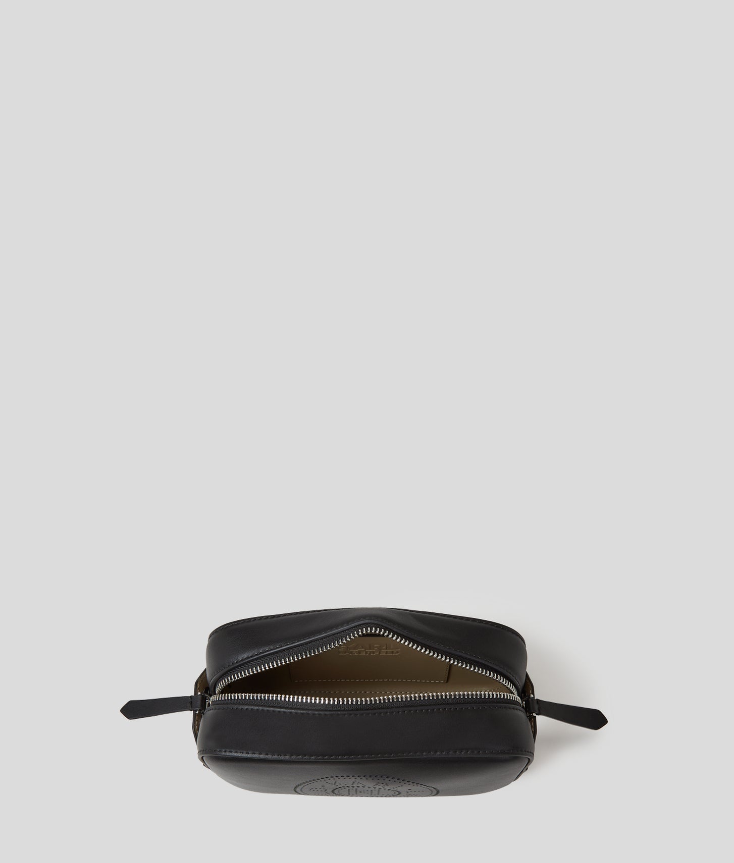 KarlLagerfeld Kcircle Perforated Crossbody Bag Black