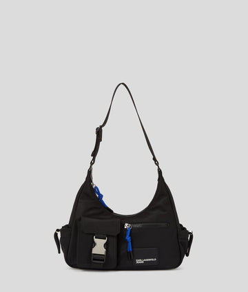 KarlLagerfeld Street Nylon Shoulder Bag Black