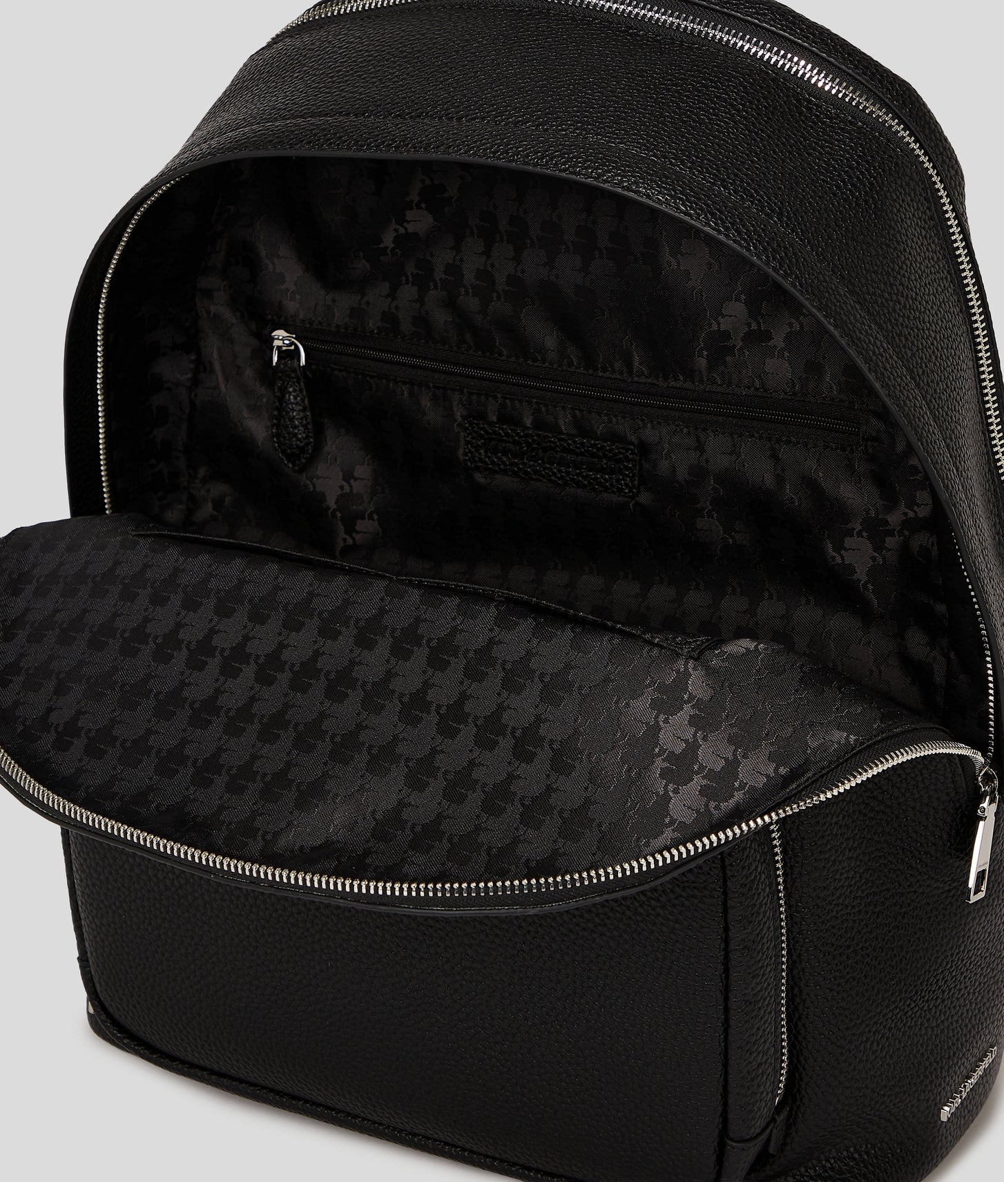 KarlLagerfeld Ikon Pebble Medium Backpack Black