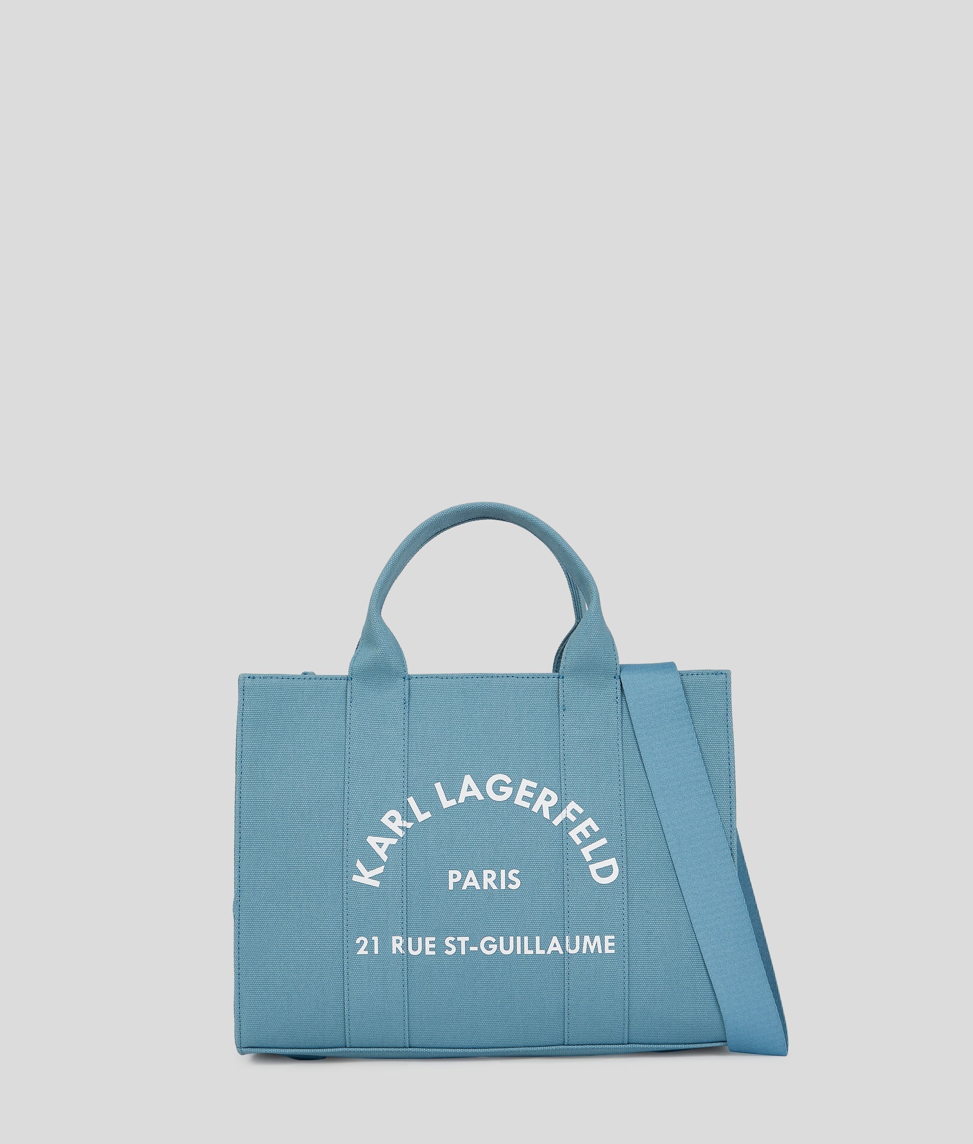 KarlLagerfeld Rue St-Guillaume Medium Square Tote Bag Dark Still Water