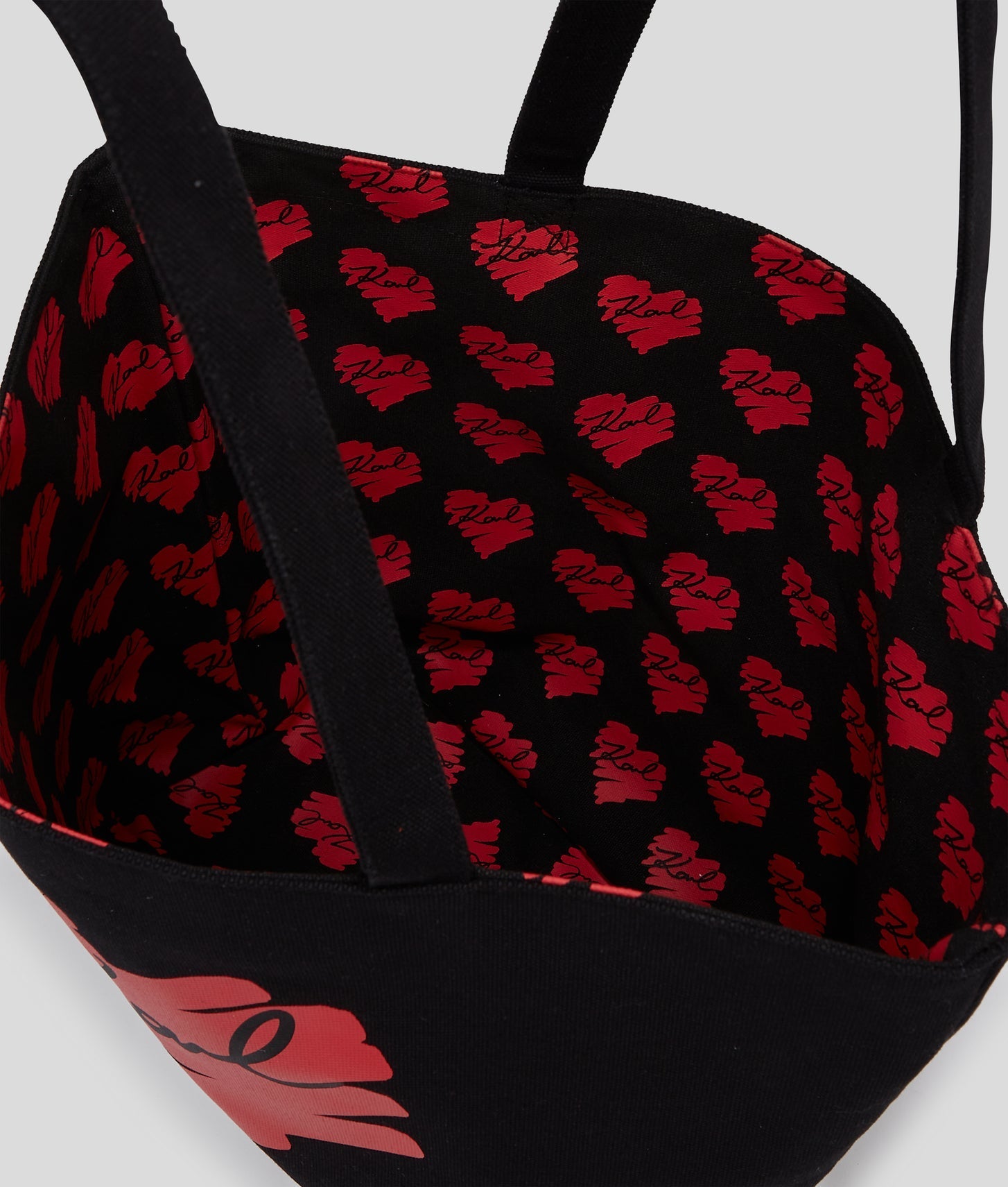 KarlLagerfeld Kheart Reversible Shopper Black