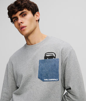 KarlLagerfeld Ikon K Nylon Backpack Black