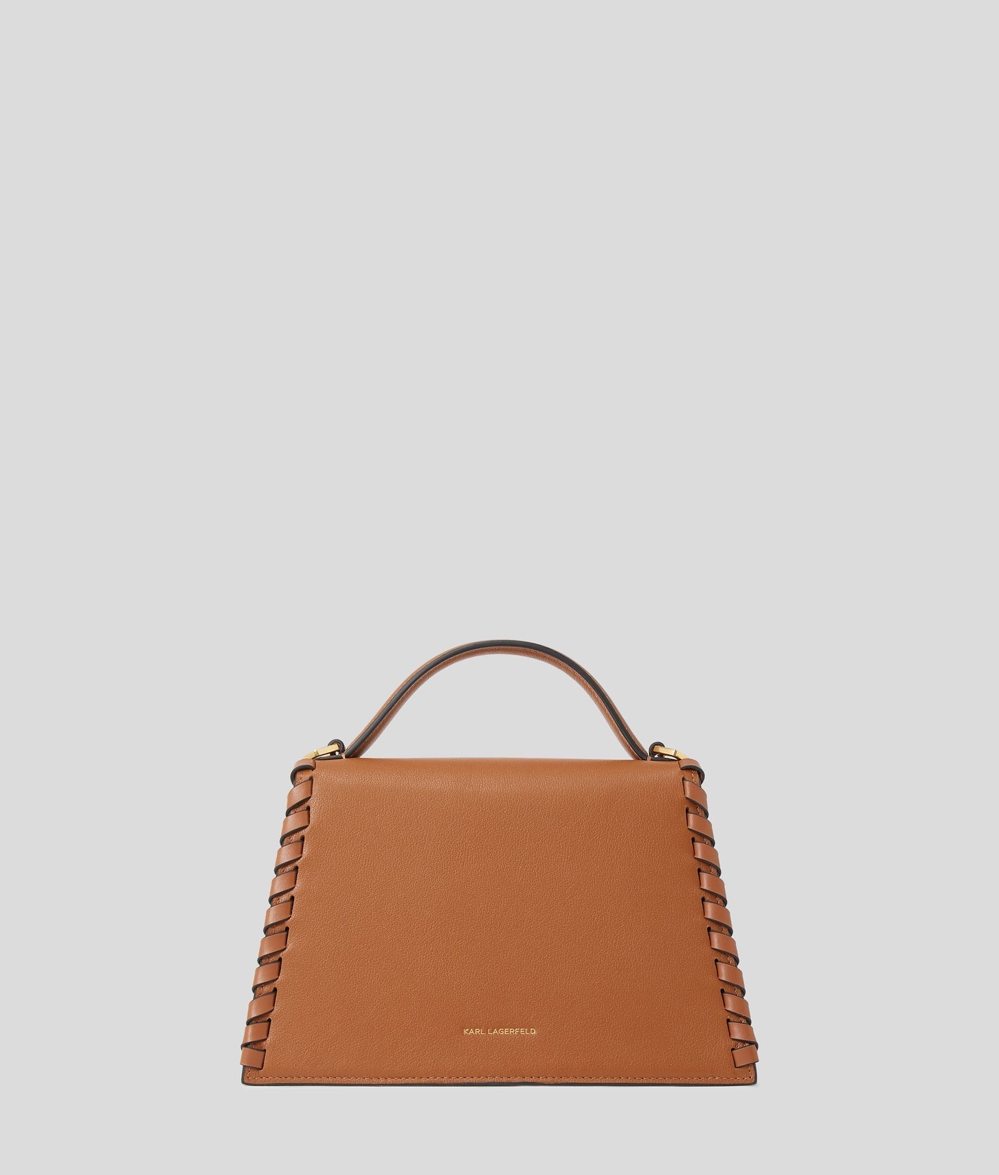KarlLagerfeld Ksignature Medium Crossbody Bag Dark Tan